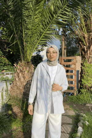 Carmen Fashion taşlı poplin gömlek