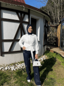 Carmen Fashion fiyonk lacivert kot pantolon
