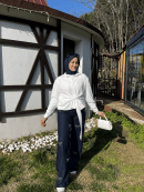 Carmen Fashion fiyonk lacivert kot pantolon