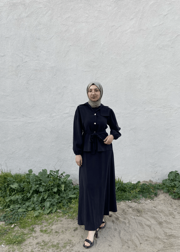 Carmen Fashion siyah tensel etekli takım