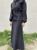 Carmen Fashion siyah tensel etekli takım