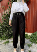 Carmen Fashion siyah havuç pantolon